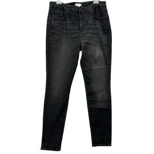 NWOT Good American Skinny Leg Stretch Jeans Black Wash Women’s Size 14/32